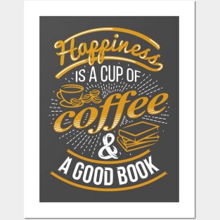 happines coffee Posters and Art